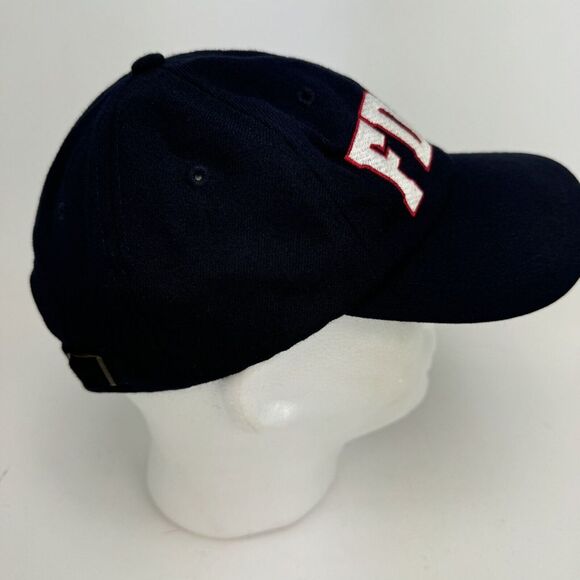 Vintage FDNY Blue Strapback Hat USA Made 90s Used Condition Dad Street Wear Cap - Picture 5 of 12